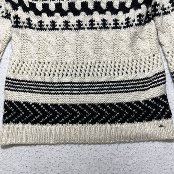 American Eagle Outfitters Women's Small Wool Blend Chunky Knit Striped Sweater - Picture 5 of 12